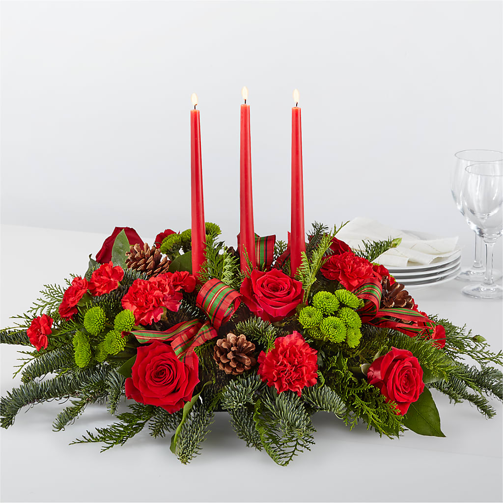 By the Candlelight Centerpiece – GERLACHS GARDEN & FLORAL, Erie PA