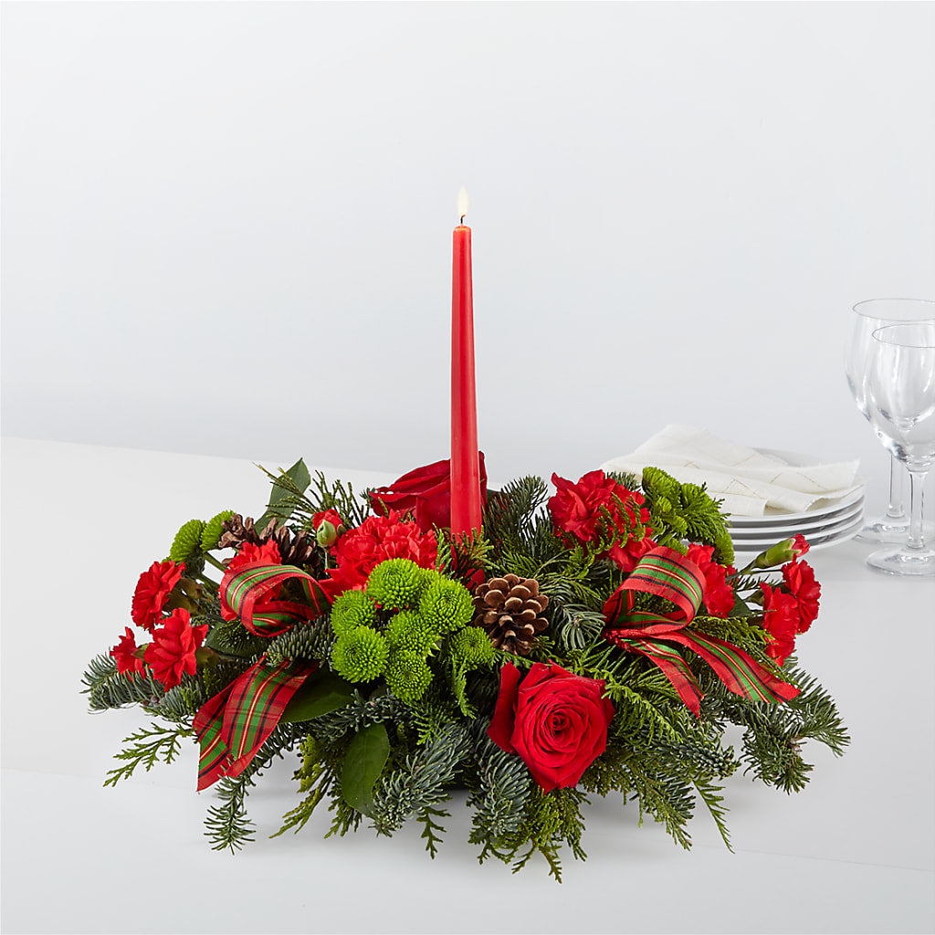 By the Candlelight Centerpiece – GERLACHS GARDEN & FLORAL, Erie PA