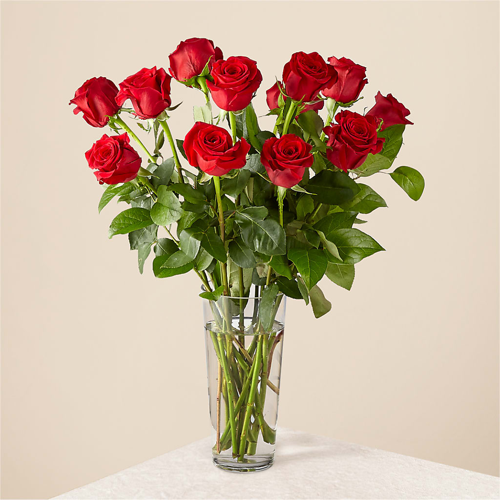 Long Stem Red Rose Bouquet – GERLACHS GARDEN & FLORAL, Erie PA