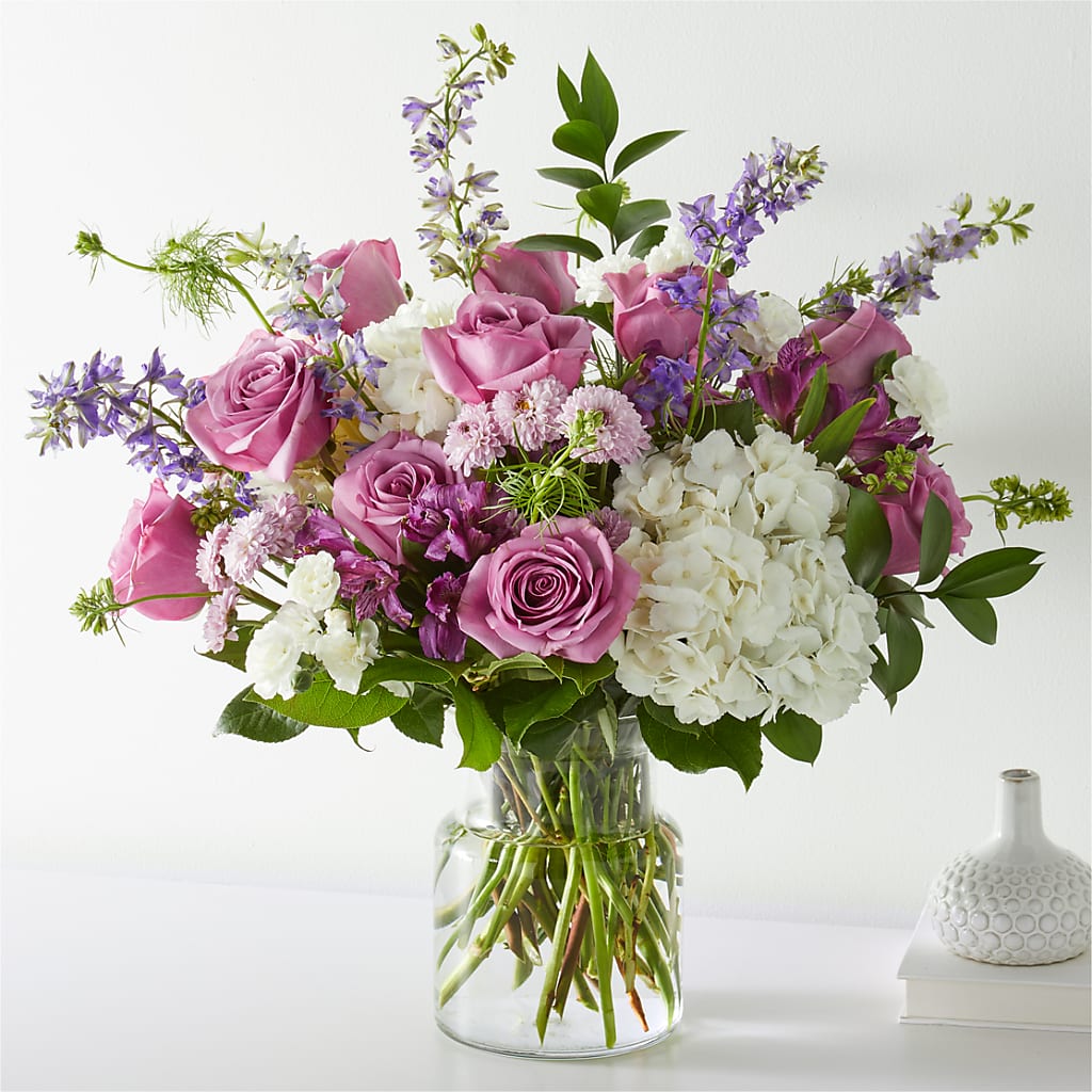 Violet Caress Bouquet – GERLACHS GARDEN & FLORAL, Erie PA