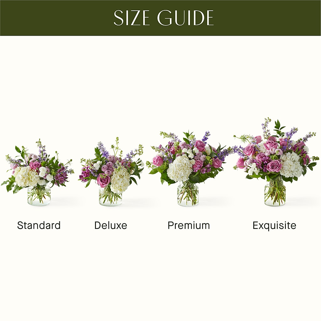 Violet Caress Bouquet – GERLACHS GARDEN & FLORAL, Erie PA