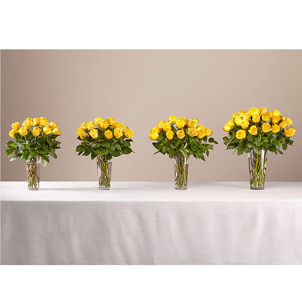 Long Stem Yellow Rose Bouquet – GERLACHS GARDEN & FLORAL, Erie PA