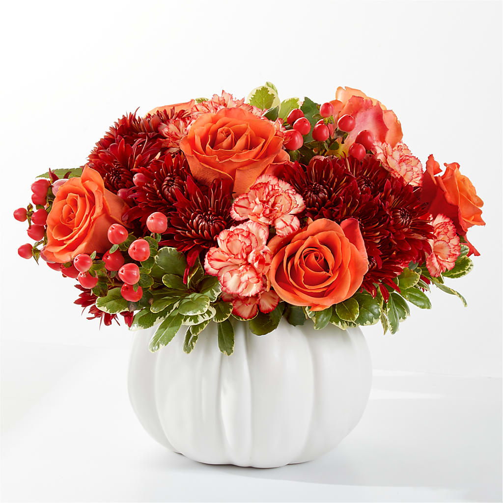 Autumn Air Pumpkin Bouquet – GERLACHS GARDEN & FLORAL, Erie PA
