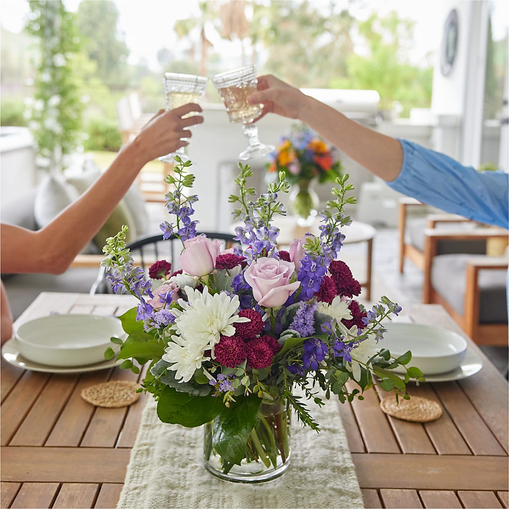 Violet Frost Bouquet – GERLACHS GARDEN & FLORAL, Erie PA