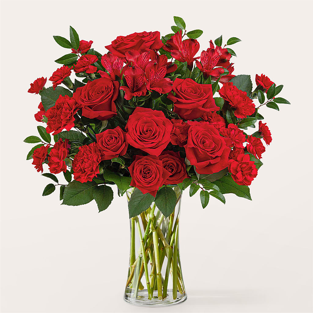 Brilliant Ruby Bouquet – GERLACHS GARDEN & FLORAL, Erie PA