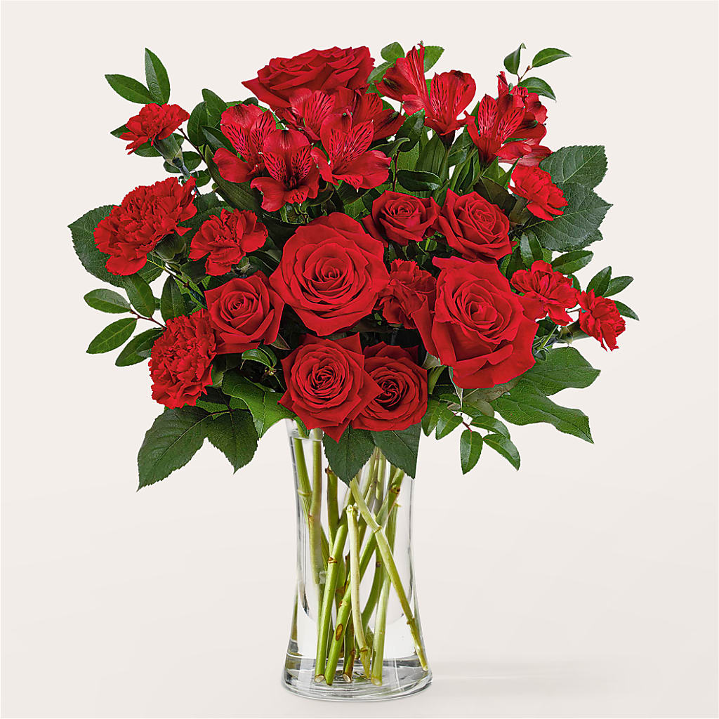Brilliant Ruby Bouquet – GERLACHS GARDEN & FLORAL, Erie PA
