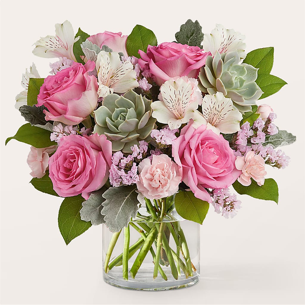 Dusty Rose Bouquet – GERLACHS GARDEN & FLORAL, Erie PA