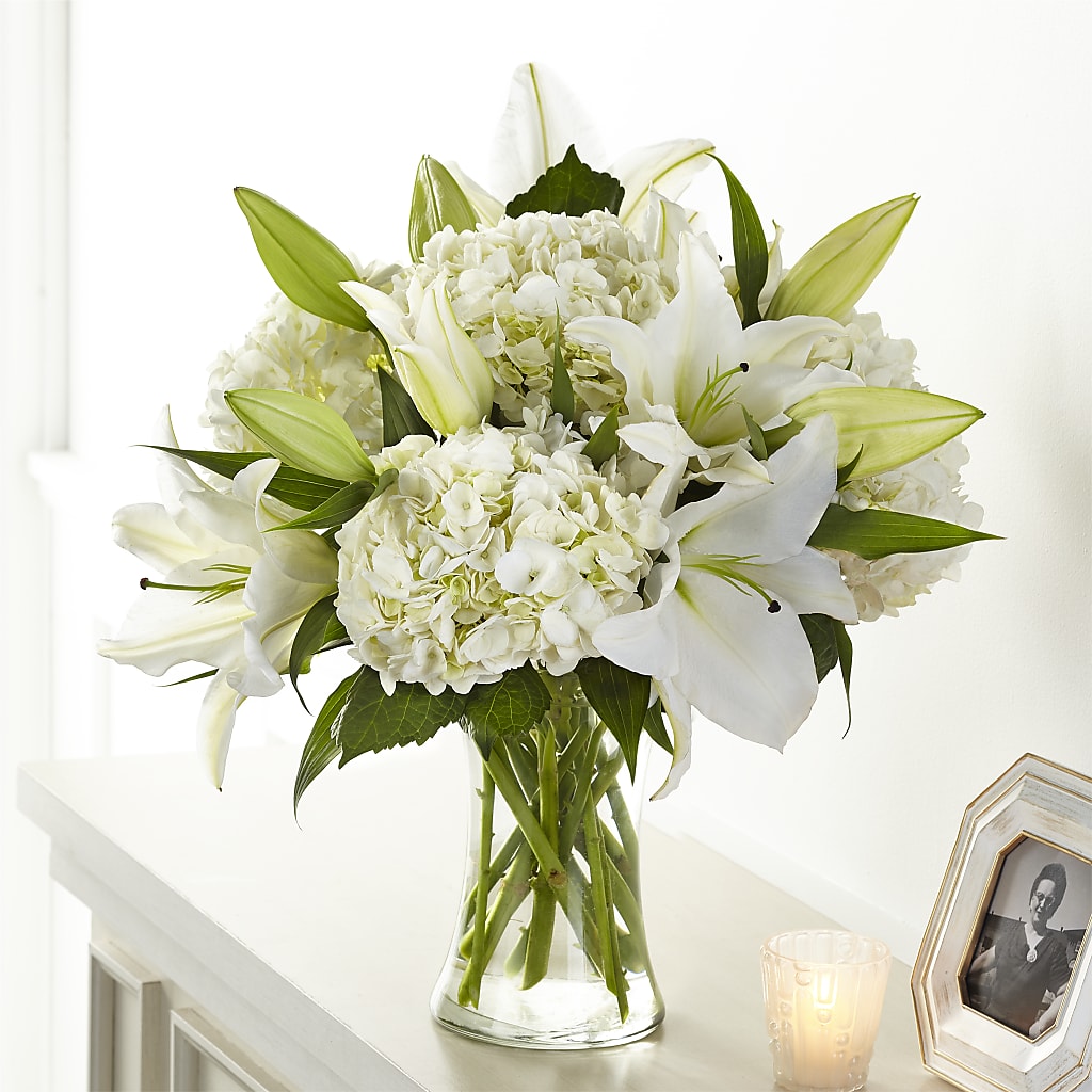Compassionate Lily Bouquet – GERLACHS GARDEN & FLORAL, Erie PA