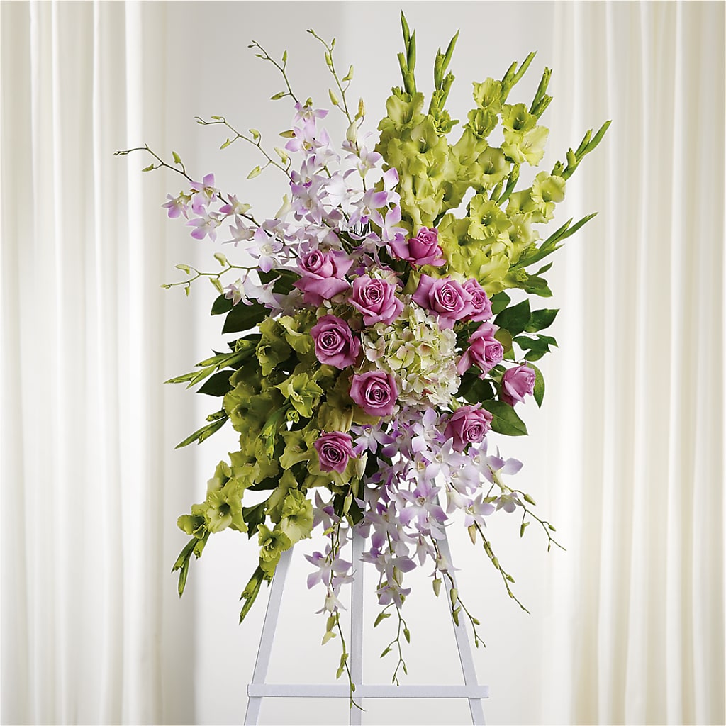 Lasting Legacy Standing Spray – GERLACHS GARDEN & FLORAL, Erie PA
