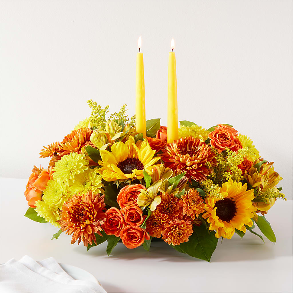 Autumn Harmony Centerpiece – GERLACHS GARDEN & FLORAL, Erie PA