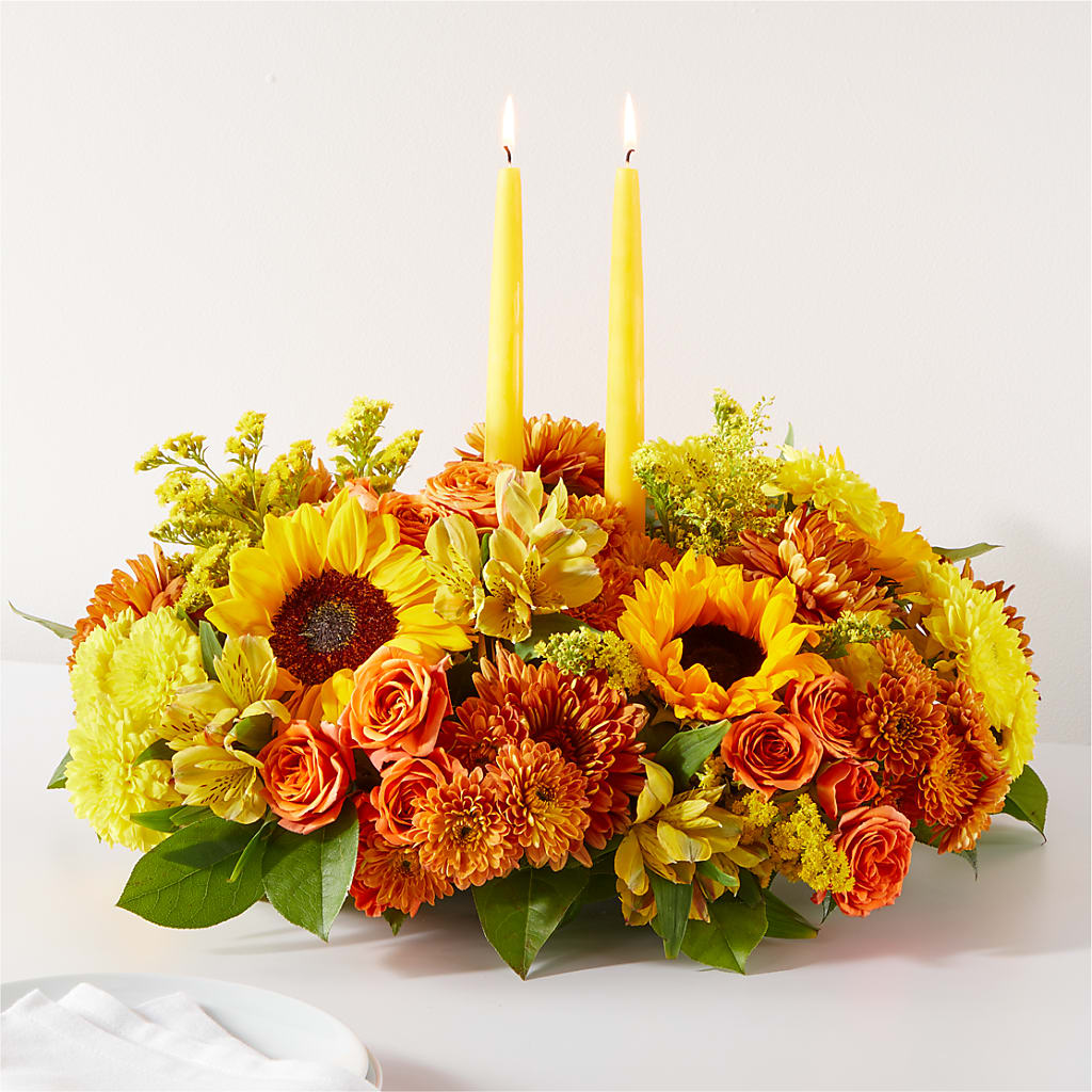 Autumn Harmony Centerpiece – GERLACHS GARDEN & FLORAL, Erie PA