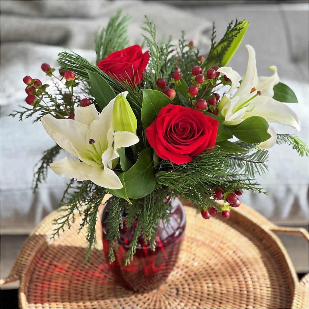 Evergreen Delight Bouquet – GERLACHS GARDEN & FLORAL, Erie PA