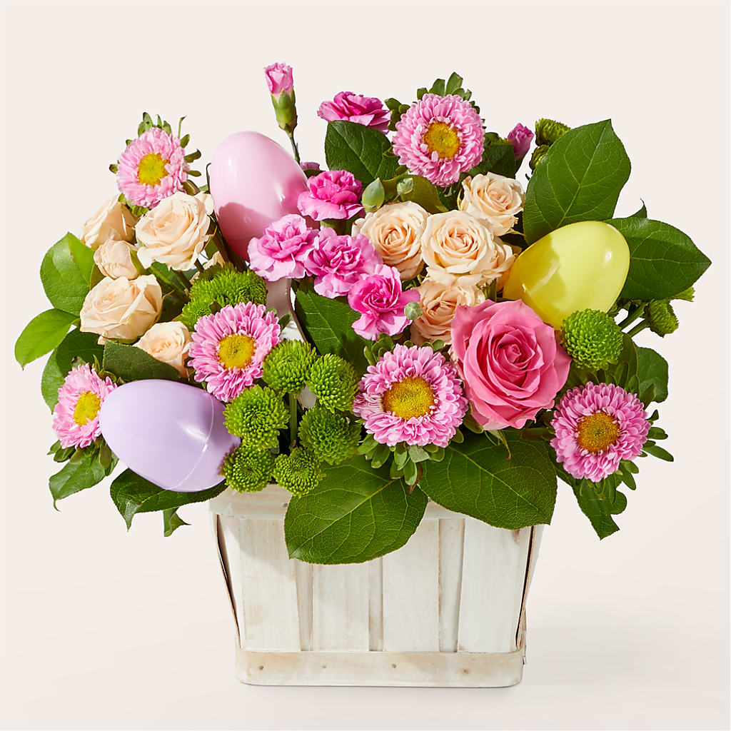 Get Eggcited Basket – GERLACHS GARDEN & FLORAL, Erie PA