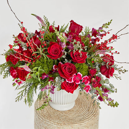 Big Red Bow Bouquet – GERLACHS GARDEN & FLORAL, Erie PA
