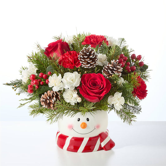 Jolly Snowman Bouquet – GERLACHS GARDEN & FLORAL, Erie PA