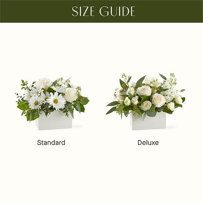 Fresh Linen Box Bouquet – GERLACHS GARDEN & FLORAL, Erie PA