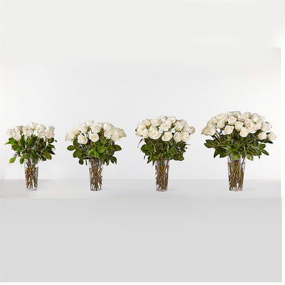 Long Stem White Rose Bouquet – GERLACHS GARDEN & FLORAL, Erie PA