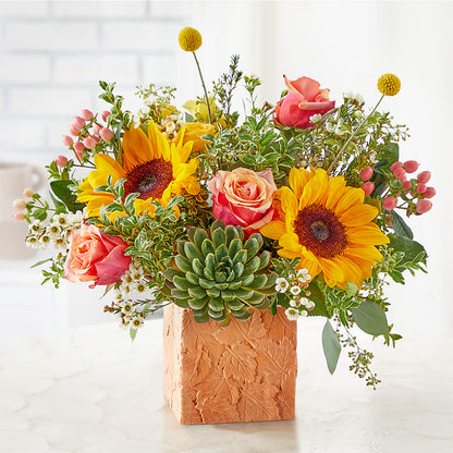 Sunflower Season Bouquet – GERLACHS GARDEN & FLORAL, Erie PA