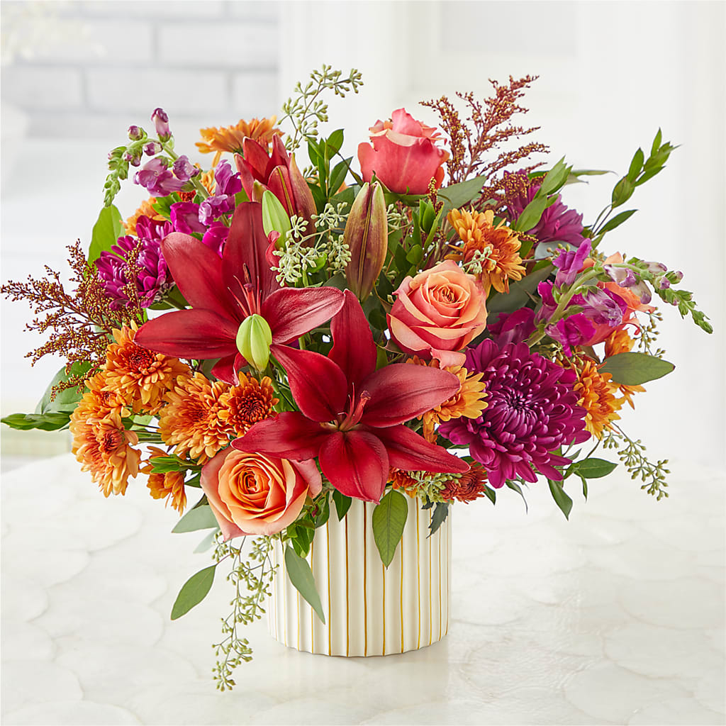 Burgundy Landscape Bouquet – GERLACHS GARDEN & FLORAL, Erie PA