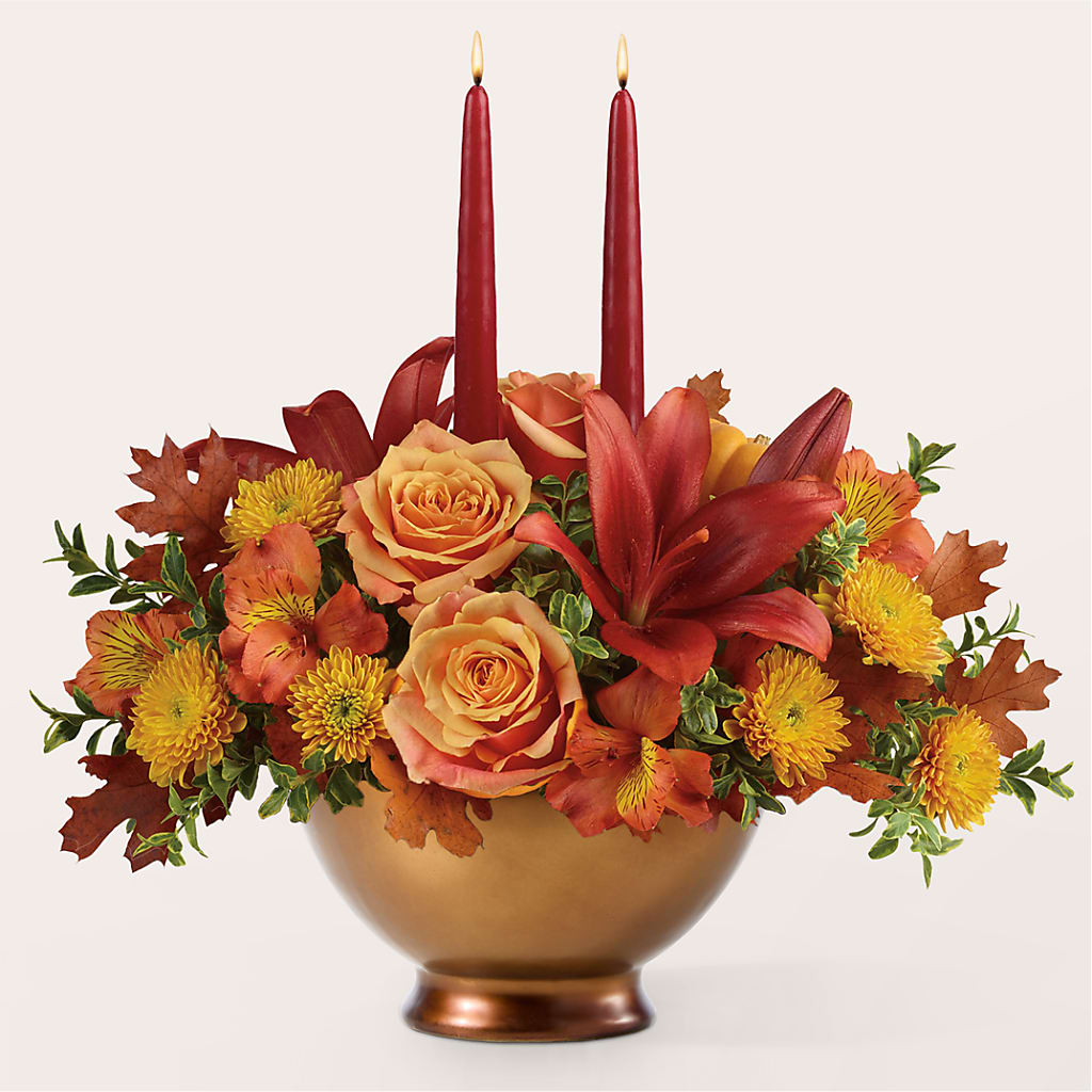 Harvest Table Centerpiece – GERLACHS GARDEN & FLORAL, Erie PA