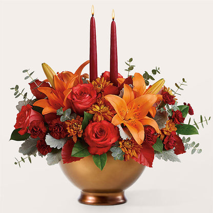 Fruits of Fall Centerpiece – GERLACHS GARDEN & FLORAL, Erie PA