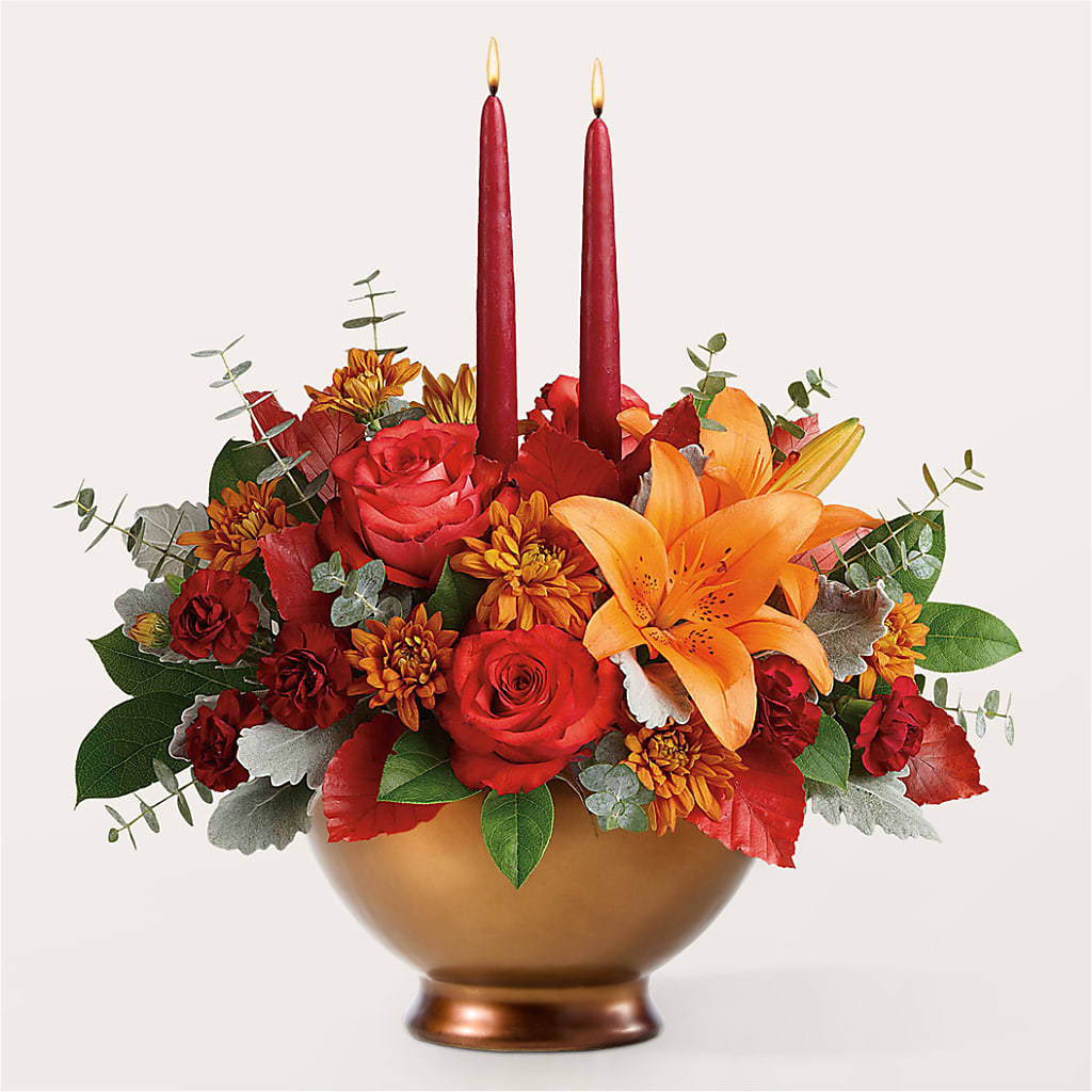 Fruits of Fall Centerpiece – GERLACHS GARDEN & FLORAL, Erie PA