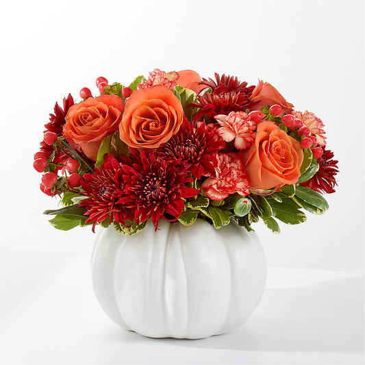 Autumn Air Pumpkin Bouquet – GERLACHS GARDEN & FLORAL, Erie PA