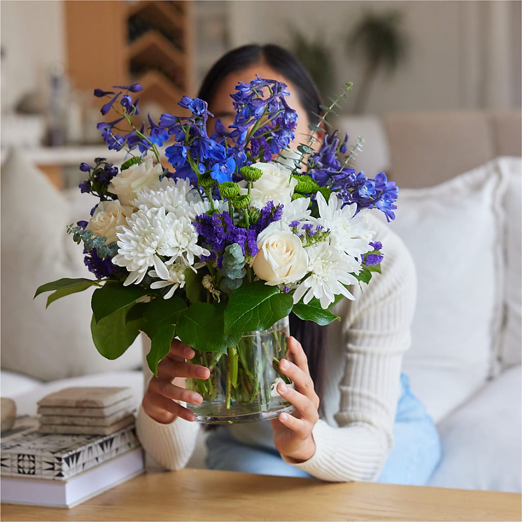 Cerulean Waves Bouquet – GERLACHS GARDEN & FLORAL, Erie PA
