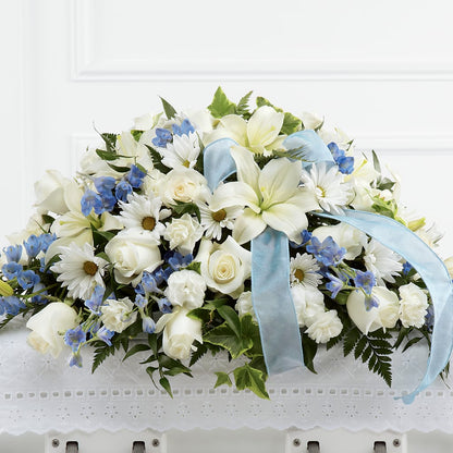 Tender Treasure Casket Spray – GERLACHS GARDEN & FLORAL, Erie PA