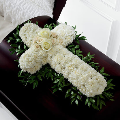Peaceful Memories Casket Spray (Standard) – GERLACHS GARDEN & FLORAL, Erie PA