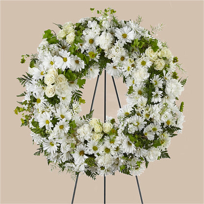 Faithful Wishes Wreath – GERLACHS GARDEN & FLORAL, Erie PA