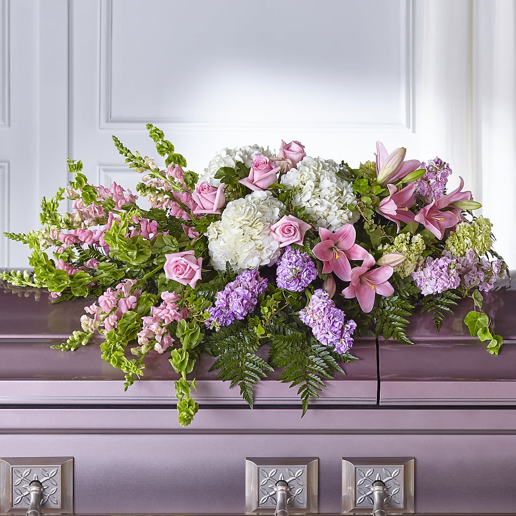 Life's Gratitude Casket Spray – GERLACHS GARDEN & FLORAL, Erie PA
