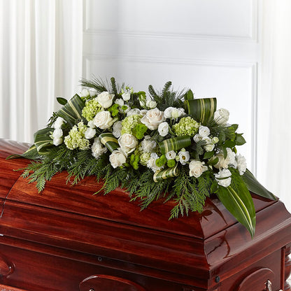Hopeful Gesture Casket Spray – GERLACHS GARDEN & FLORAL, Erie PA