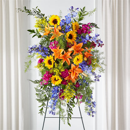 Sunlit Memories Standing Spray (Standard) – GERLACHS GARDEN & FLORAL, Erie PA