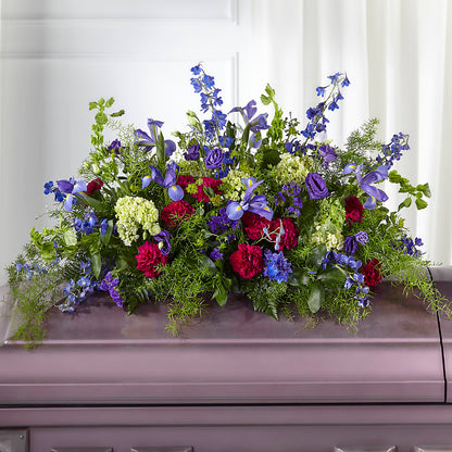 Always Treasured Casket Spray – GERLACHS GARDEN & FLORAL, Erie PA