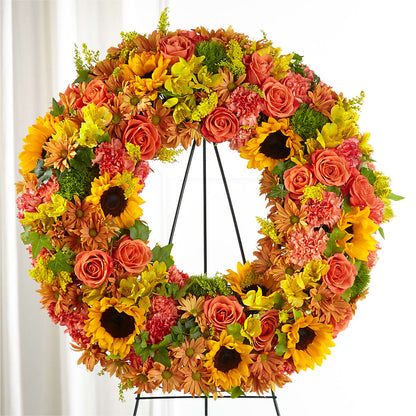 Autumnal Memories Wreath (Standard) – GERLACHS GARDEN & FLORAL, Erie PA