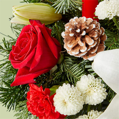 Seasonal Festivities Centerpiece – GERLACHS GARDEN & FLORAL, Erie PA