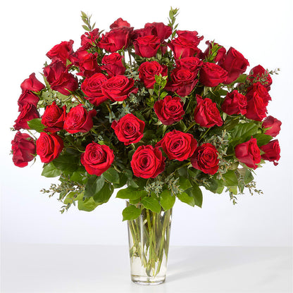 Forever Yours Fifty Stem Red Rose Bouquet – GERLACHS GARDEN & FLORAL, Erie PA