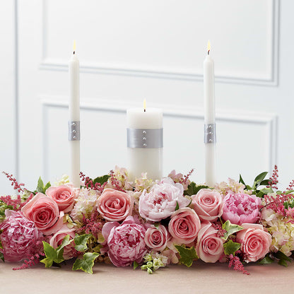 Worldwide Romance Unity Candle Arrangement – GERLACHS GARDEN & FLORAL, Erie PA