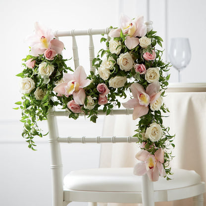 Orchid Rose Chair Décor – GERLACHS GARDEN & FLORAL, Erie PA